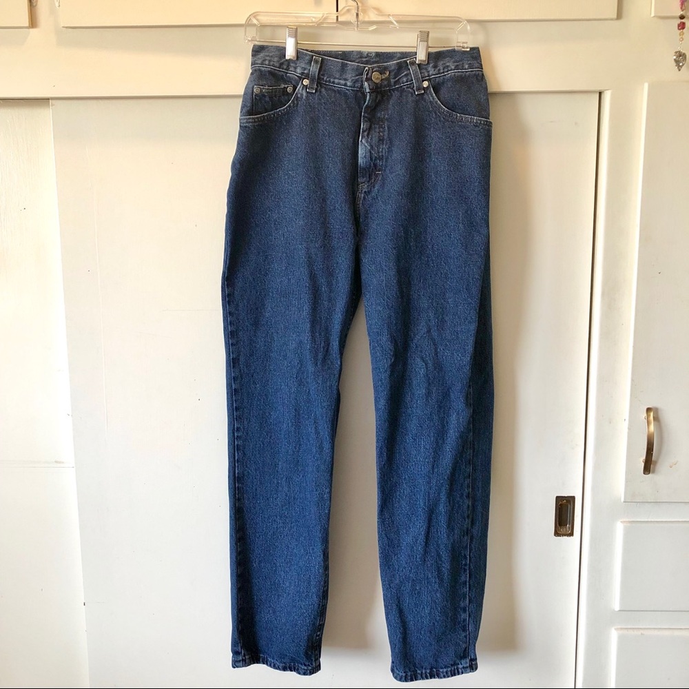 Vintage Lee high-rise “mom”’jeans, dark wash 12M